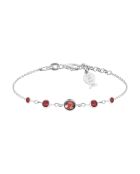 Bracelet Taj Mahal argenté/rouge