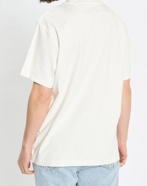 T-Shirt logo mop blanc