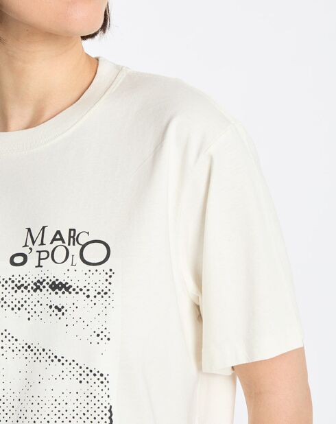 T-Shirt logo mop blanc