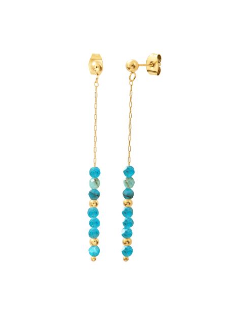 Boucles d'oreilles Myclio bleues