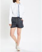 Veste en Jean crop blanche