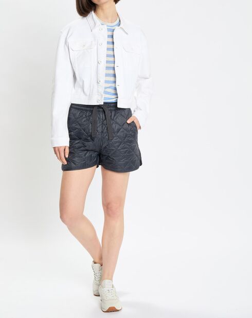 Veste en Jean crop blanche