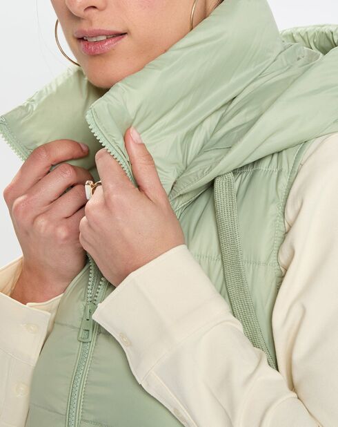 Doudoune Light sans manches vert clair