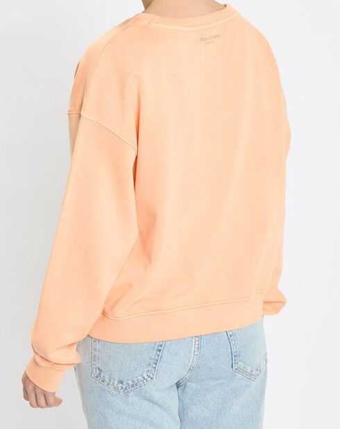 Sweat Crew Neck Coton Bio orange clair