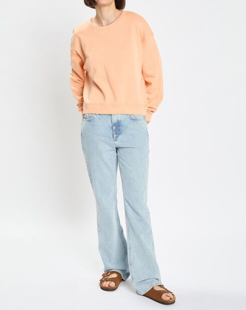 Sweat Crew Neck Coton Bio orange clair