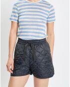 Short Matelassé bleu marine