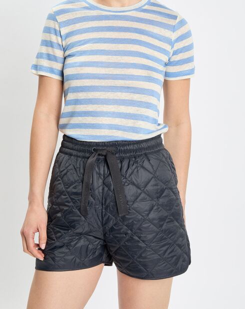 Short Matelassé bleu marine