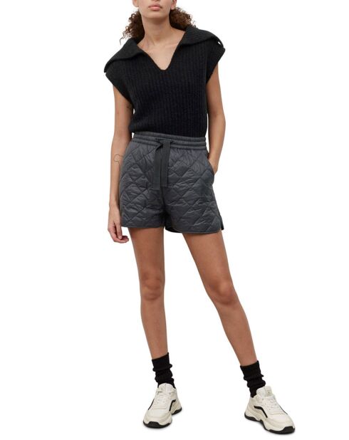 Short Matelassé bleu marine