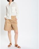 Chemise Col Mao Poche blanche