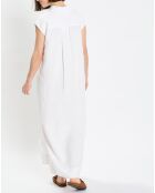 Robe Polo 100% Lin Longue Kl écrue