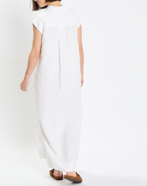Robe Polo 100% Lin Longue Kl écrue