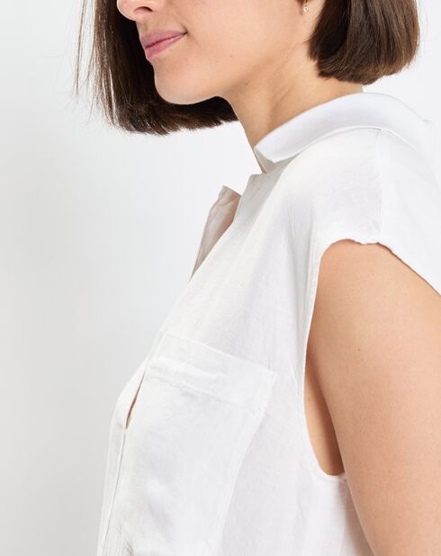 Robe Polo 100% Lin Longue Kl écrue