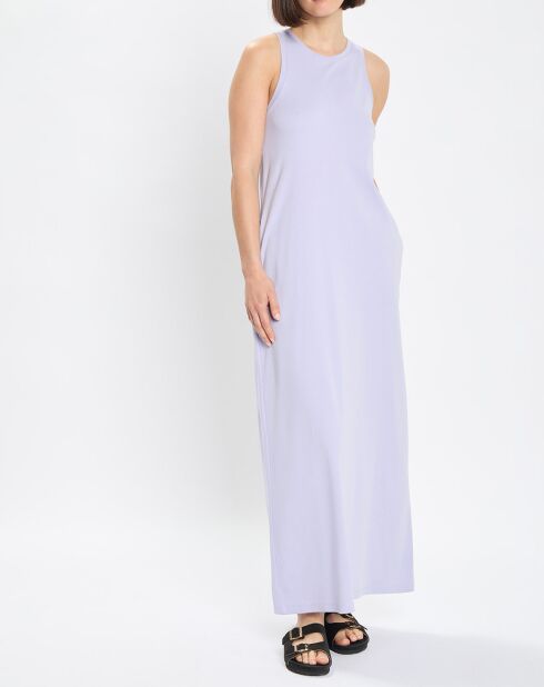 Robe maxi violet clair