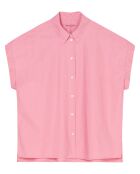 Chemise regular manches courtes rose