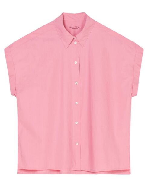Chemise regular manches courtes rose