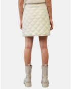 Jupe courte matelassée Padded écrue