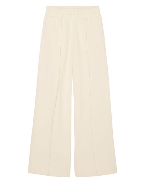 Pantalon large en Molleton écru