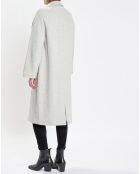 Manteau en Laine mélangée 3 boutons gris