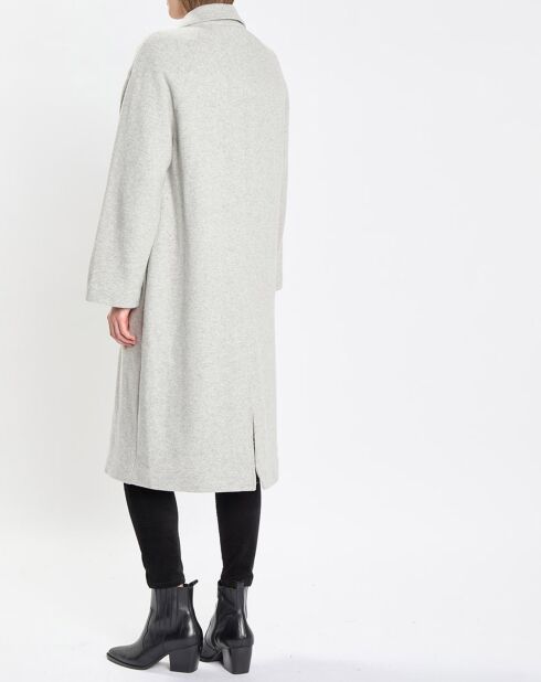 Manteau en Laine mélangée 3 boutons gris