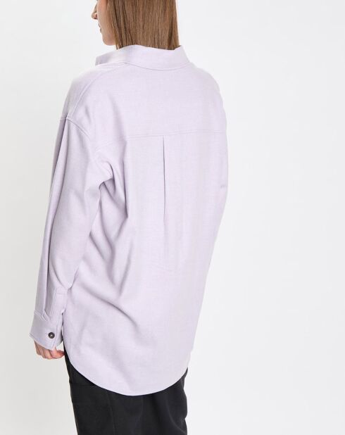 Surchemise en Laine mélangée violet clair