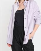 Surchemise en Laine mélangée violet clair