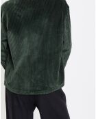 Veste en Velours côtelé 100% Coton Bio vert foncé