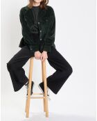 Veste en Velours côtelé 100% Coton Bio vert foncé