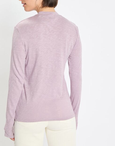 T-Shirt 100% Coton Bio violet clair