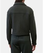 Veste en Laine mélangée vert foncé