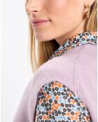 Pull sans manches en Laine mélangée  violet clair