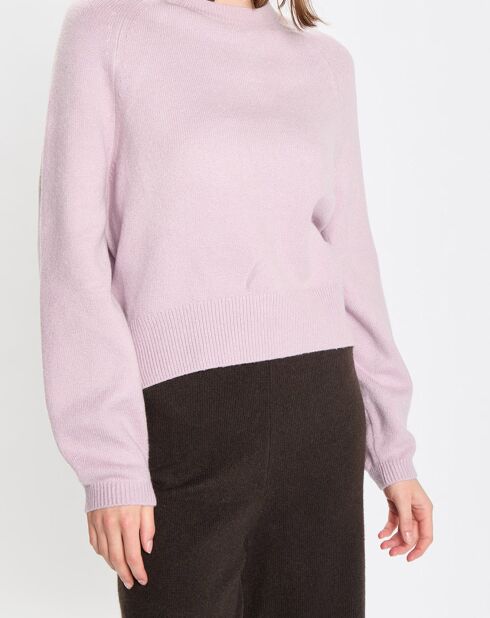 Pull en Laine mélangée manches raglans violet clair