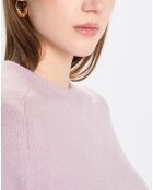 Pull en Laine mélangée manches raglans violet clair