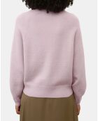 Pull en Laine mélangée manches raglans violet clair