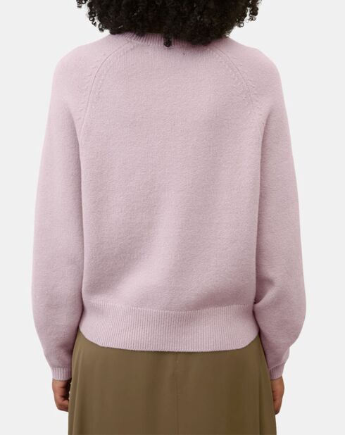 Pull en Laine mélangée manches raglans violet clair