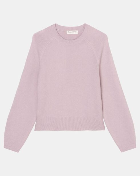 Pull en Laine mélangée manches raglans violet clair
