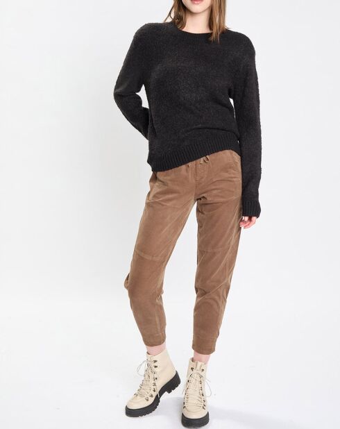 Pull en Laine & Alpaga mélangés noir