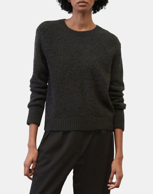 Pull en Laine & Alpaga mélangés noir