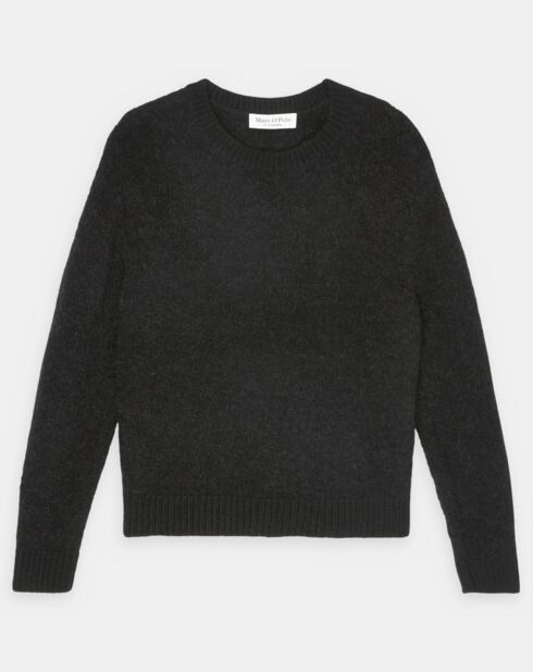 Pull en Laine & Alpaga mélangés noir