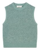 Pull sans manches en Laine & Alpaga mélangés vert