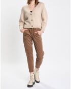 Cardigan en Laine mélangée beige