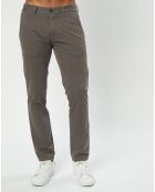 Pantalon Coton Bio Stig Tappered Leger gris foncé