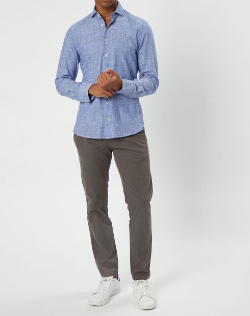 Pantalon Coton Bio Stig Tappered Leger gris foncé