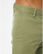 Pantalon Coton Bio Stig Tappered Leger kaki clair