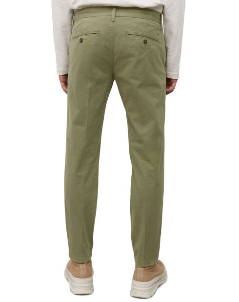 Pantalon Coton Bio Stig Tappered Leger kaki clair