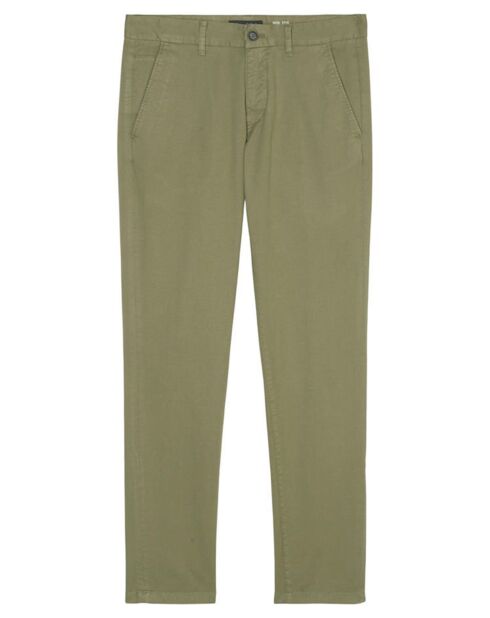 Pantalon Coton Bio Stig Tappered Leger kaki clair