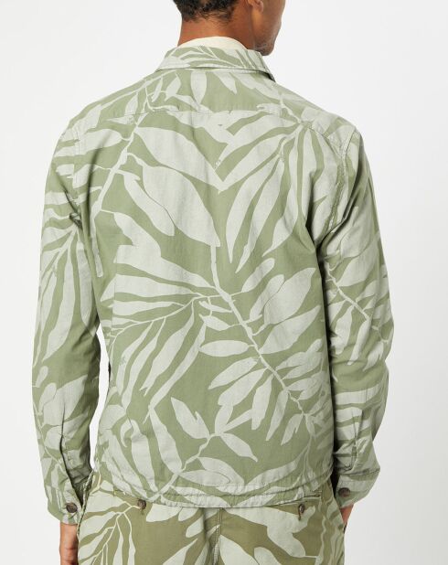 Veste Trucker Coton Bio kaki clair