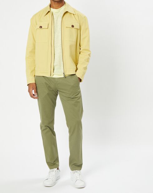 Blouson Coton Organic Double Poche jaune clair