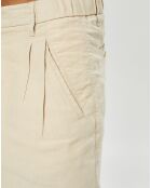 Short 100% Lin Lavsjo Pinces beige