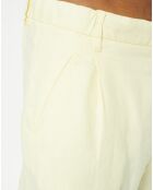 Short 100% Lin Lavsjo Pinces jaune