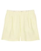 Short 100% Lin Lavsjo Pinces jaune